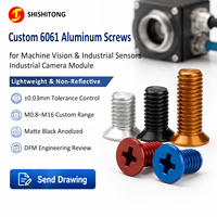 Vis de précision sur mesure à tête fraisée, 120 degrés, Phillips, en aluminium 6061, pour module de caméra industrielle