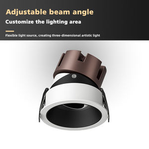 Nuevo diseño Smart Home Aluminio Empotrado 220V 12W Hotel ajustable Anti Glare Cob Project Downlight - Product Image 5