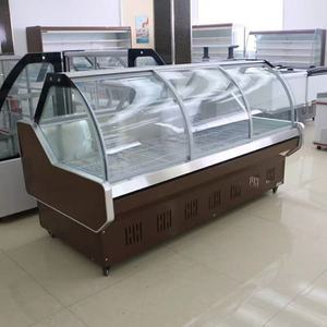 Vitrine de <span class=keywords><strong>boucherie</strong></span> en verre pour bœuf frais, poisson, charcuterie, congélateur horizontal pour supermarché - Product Image 4