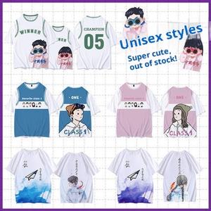 Dos piezas escote Halter patrón de dibujos animados impresión Digital clase uniforme grupo edificio manga corta Escuela Primaria secundaria - Product Image 3