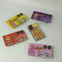 Bâtonnets de biscuits croustillants à tremper, saveur chocolat doux, bicolores, motif Tigre de dessin animé, pour enfants, prêts à consommer, en plateau de présentation