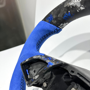 Volant de direction en alcantara bleu argenté forgé personnalisé, vente chaude en usine, pour Chevrolet <span class=keywords><strong>Corvette</strong></span> C7 - Product Image 5