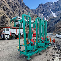 Machine de forage de sol puissante à prix avantageux, moteur électrique, boîte de vitesses, roues, petite foreuse de puits d'eau portable, en vente
