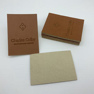 Thiết Kế Mới Bán Buôn Tùy Chỉnh Báo Chí Biểu Tượng Jeans Eo Da Vá Tùy Chỉnh Da Tag Emboss Da Nhãn - Product Image 1