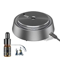 Diffuseur d'arômes pour voiture, rechargeable par USB, alimenté par batterie, sans eau, ultrasonique, aromathérapie, purificateur d'air avec garantie d'un an