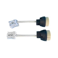 Douille de lampe GU10 en céramique, style à vis, pour éclairage domestique, boîtier de jonction noir, base de lampe pour projecteur halogène
