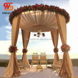 Arche de Chuppah en Acrylique Transparent Lisse pour Mariage, Mandap, Arche de Décoration pour Mariage Juif - Product Image 1