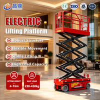 Plataforma Elevadora de Tijera Autopropulsada Eléctrica para Trabajo en Interiores y Exteriores