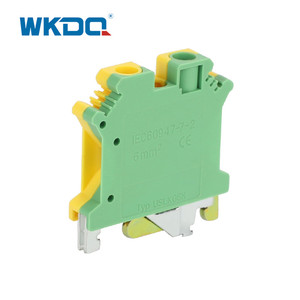 JUSLKG 6N Yellow <strong>Green</strong> Din Rail <strong>Terminal</strong> <strong>Block</strong> <strong>Connector</strong> Ground Modular - Product Image 3
