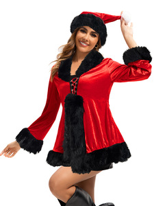 Robes de Noël élégantes doublées de polaire pour <span class=keywords><strong>la</strong></span> performance Nouveau costume de scène pour femmes adultes inspiré de <span class=keywords><strong>la</strong></span> télévision et du <span class=keywords><strong>film</strong></span> - Product Image 5