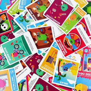 STUPID WAYS to DIE Gioco <span class=keywords><strong>da</strong></span> <span class=keywords><strong>Tavolo</strong></span> Personalizzato per Famiglie, Accessori in Carta, Carte e <span class=keywords><strong>Giochi</strong></span> per Intrattenimento e Feste, Produzione - Product Image 6