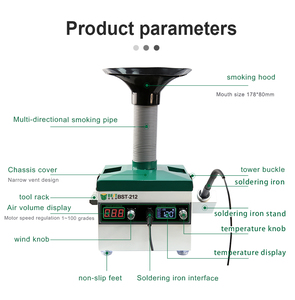 <span class=keywords><strong>Extractor</strong></span> <span class=keywords><strong>de</strong></span> Humo <span class=keywords><strong>de</strong></span> Cobre Manual 2 en 1 BESTOOL BST-212 <span class=keywords><strong>con</strong></span> Absorbedor <span class=keywords><strong>de</strong></span> Humo, Estación <span class=keywords><strong>de</strong></span> <span class=keywords><strong>Soldadura</strong></span> para Reparación <span class=keywords><strong>de</strong></span> PCB, 220V/50Hz - Product Image 4