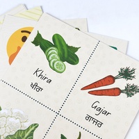 Impression personnalisée de cartes d'apprentissage pour enfants, service d'impression de cartes de mots sur le thème des animaux pour la maternelle