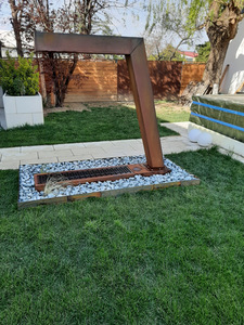 Corten للصدأ خاصية الماء gardendecoration الصلب نافورة الماء شلال - Product Image 6