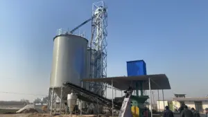 50 100 200 500 Ton Perakitan Galvanis Mesin Bin Silo Gandum Gandum Gandum untuk Pabrik Tepung