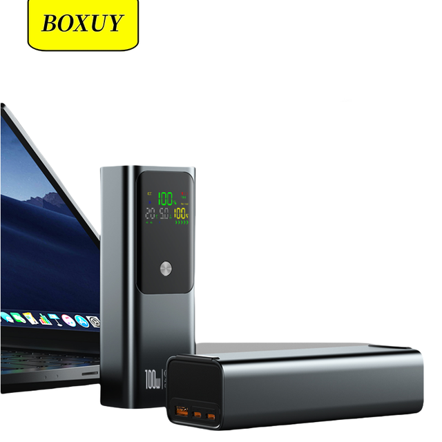 Newest 100W Laptop Power Banks 20000mah Super Fast Charging Digital Display Portable USB TYPE-C Laptop Power Bank 20000mAh