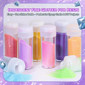 TIMESRUI DIY Irisierendes Mica-Suspensionspulver 8-Farben-Set Einzigartiger Thixotroper Effekt für Kunstharz-Handwerk Fließender Sand Dekor - Product Image 4