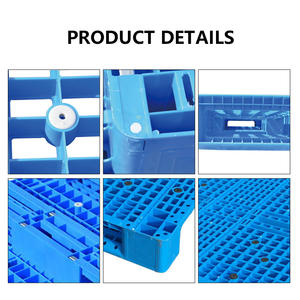 Hdpe החובה היורו כבד מחוזק רגליים שטוחות פלסטיק מתלה אחסון ממוחזר פלסטיק - Product Image 3