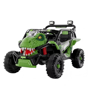 Voiture électrique populaire Jurassic World 2 places pour enfants, véhicule tout-terrain 4 roues UTV, jouet dinosaure, voiture à batterie 12V pour enfants - Product Image 1