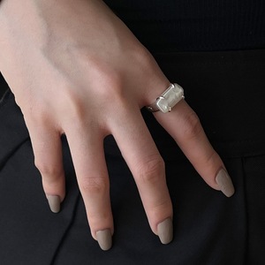 S925 Sterling Silver Irregular Pearl Baroque <b>Ring</b> For Women Retro Fashion Exaggerated <b>Open</b> Index Finger <b>Ring</b> - Product Image 5
