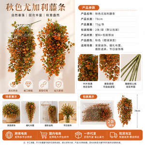 Décoration murale en rotin d'eucalyptus artificiel Songhe, 78 cm, pour la maison, les mariages et la photographie - Product Image 1