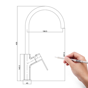 Vòi bếp hiện đại chất lượng cao Leelongs, điều chỉnh nhiệt độ, chất liệu đồng thau, dễ lắp đặt và vệ sinh - Product Image 6