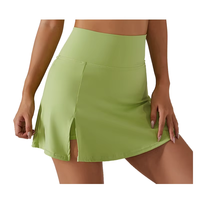 Jupe courte de tennis pour femmes, respirante, mini-culottes, pour la course à pied, le fitness, le tennis, jupes de sport avec short intégré