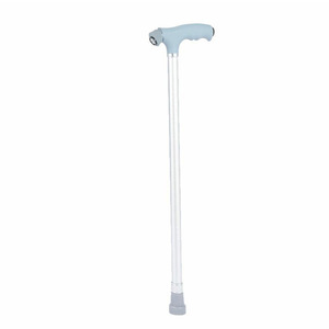 Bastón de aleación de aluminio, ligero, con punta de goma, de una sola sección, para personas mayores y jóvenes, uso en exteriores - Product Image 1