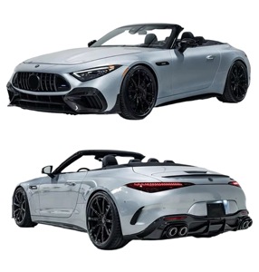 <span class=keywords><strong>BRABUS</strong></span> Kit de carrosserie de becquet de queue de jupe latérale de lèvre avant de lèvre arrière en Fiber de carbone sèche pour Mercedes Benz SL63 SL43 mise à niveau - Product Image 1