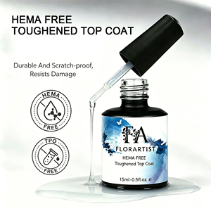 15 มล. HEMA FREE Toughened Top Coat - ยาทาเล็บเจลแบบมืออาชีพ ไม่ต้องเช็ด ให้ความเงางามสูง ป้องกันรอยขีดข่วน และติดทนนาน ให้ความเงางามแบบกระจก - Product Image 3
