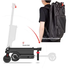 HX Kixin X6 customize e scooter Backpack 25Km/H 250W 36V Foldable Electric Scooters