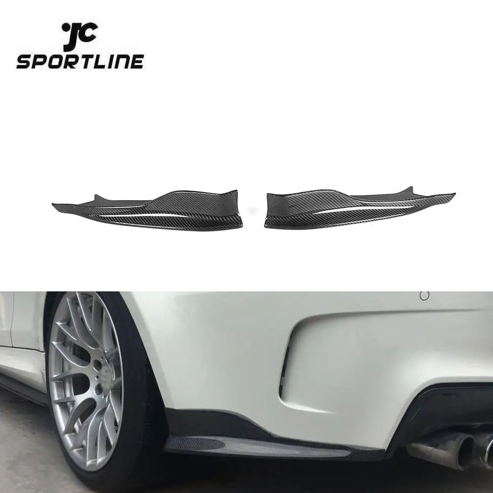 R Style Carbon Fiber Rear Bumper Side Vent ApronsためBMW E82 E88 1M