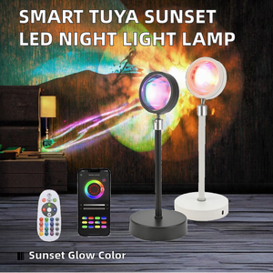 Lampada Proiettore LED Smart Tuya con Effetto <span class=keywords><strong>Tramonto</strong></span>, Controllo App e WiFi, Telecomando RGB, Lampada Ecologica per Casa e Camera da Letto - Product Image 6
