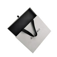 Boîte à tiroir plastifiante avec poignée, Logo personnalisé de haute qualité, tiroir mat brillant, emballage en papier, prix d'usine, pièces