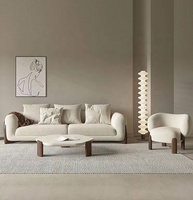 GEDO Fauteuil en cuir de luxe tricoté à la main Canapé pour jardin, patio, extérieur, chambre à coucher, salle à manger, hôtel