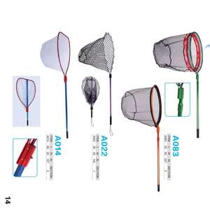 Offre Spéciale 30cm poignée télescopique épuisette pour la pêche en plastique et en aluminium pas cher prix Fyke <span class=keywords><strong>filet</strong></span> à main <span class=keywords><strong>filet</strong></span> en <span class=keywords><strong>caoutchouc</strong></span> coulé - Product Image 1