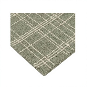 Light Green Plaid Wool Tufted Modern <b>Cushioned</b> Eco-Friendly Anti-Slip Home Pet Friendly Indoor Rug Custom OEM Wholesale - Product Image 1