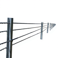 Barrière de sécurité routière en câble métallique flexible, garde-corps en câble, barrière en câble en acier galvanisé, accepte les commandes personnalisées