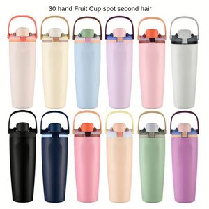 Termo de Acero Inoxidable de 30 oz, Gran Capacidad, Resistente al Frío, Portátil, para Deportes al Aire Libre y Uso en Automóvil, Mantiene la Temperatura de 6 a 12 Horas - Product Image 1