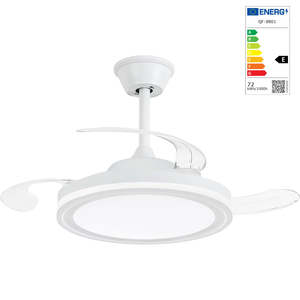 Ventilateur de plafond silencieux à intensité variable avec lumière LED, vitesse réglable, pales réversibles, pour usage intérieur (maison, bureau) - En stock en Espagne - Product Image 6