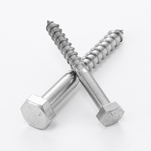M5 M6 M8 M10 M12 DIN 571 A2 Stainless Steel 304 Lag Bolts <b>Screws</b> Wood Hex Head Coach <b>Screw</b> - Product Image 6