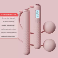Corde à sauter sans fil avec balle de gravité pour enfants adultes Corde à sauter intelligente avec compteur