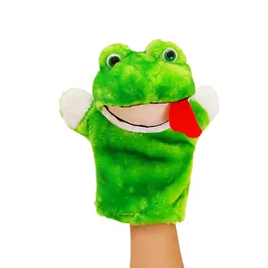 Fabrik preis Nutztiere Plüsch Handpuppe Hund Ente Kuh Frosch