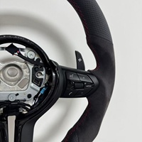 Volant de voiture sport noir personnalisé pour BMW F30 F31 F20 E92 E60 X6 E71 F01 M5 F32 F10 M5 E90 E83 E71