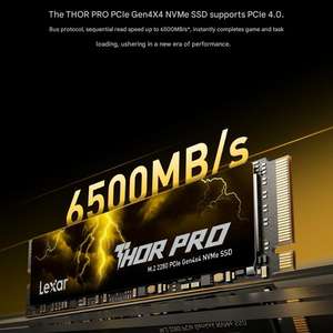 Lexar THOR PRO 2TB M.<span class=keywords><strong>2</strong></span> NVMe PCIe 4.0 ไดรฟ์โซลิดสเตทภายในแบบใหม่ ความเร็ว 7000MB/s สำหรับพีซีและโน้ตบุ๊ก - Product Image 4