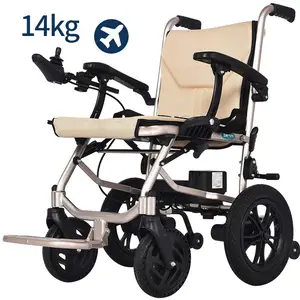 מוצרים פופולריים 2024 כיסא גלגלים חשמלי מתקפל נייד מתקפל קל משקל קל במיוחד כיסא גלגלים חשמלי לנכים