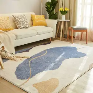 שטיח מודרני דפוס מותאם אישית שטיחים צמר זיכרון עבודת יד שטיחים עבור סלון רצפת שטיח