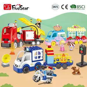 FiveStar 2024 Conjunto de brinquedos educativos para crianças Modelo de Carro Técnico Blocos de Construção Mágicos