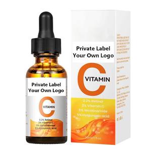 Sérum facial à l'acide hyaluronique et à la vitamine C, marque privée, pour booster l'éclat, hydrater, raffermir, éclaircir le teint - Product Image 5