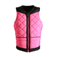 Gilet d'impact en néoprène pour homme pour sports nautiques - Gris, tailles personnalisables, gilet de sauvetage pour wakeboard et kitesurf